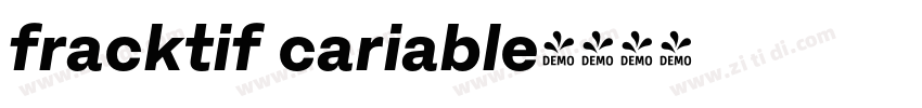fracktif cariable字体转换